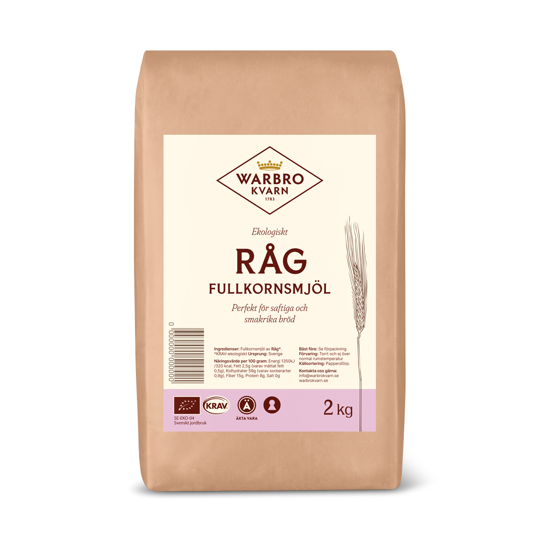 Råg fullkornsmjöl 2 kg KRAV