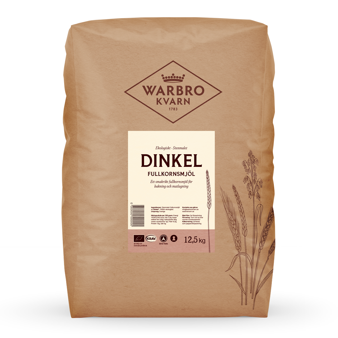 Stenmalet Dinkel Fullkorn 12,5 kg KRAV