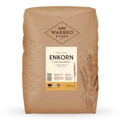 Stenmalet Enkorn ljust Guldmjöl 12,5 kg KRAV