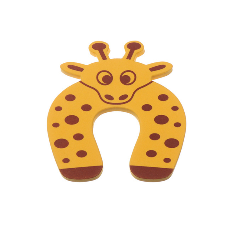 Klämskydd dörr - Gul giraff