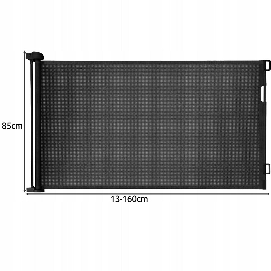 Barngrind Rullgardin 160 cm Premium Svart