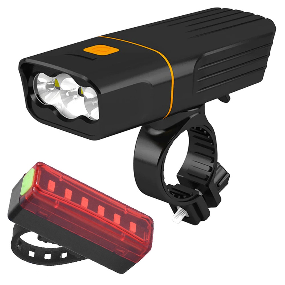 Cykellampor LED Fram/Bak USB