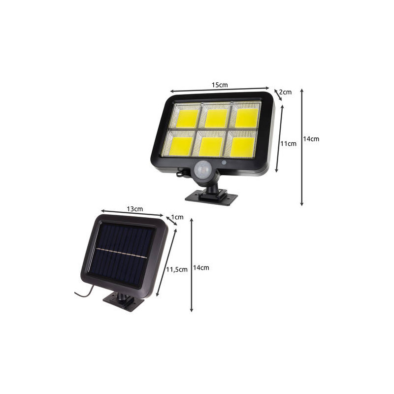 Strålkastare LED med rörelsevakt och solcell
