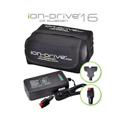 iON-Drive 16 Ah / 12V Litiumbatteri inkl. Laddare