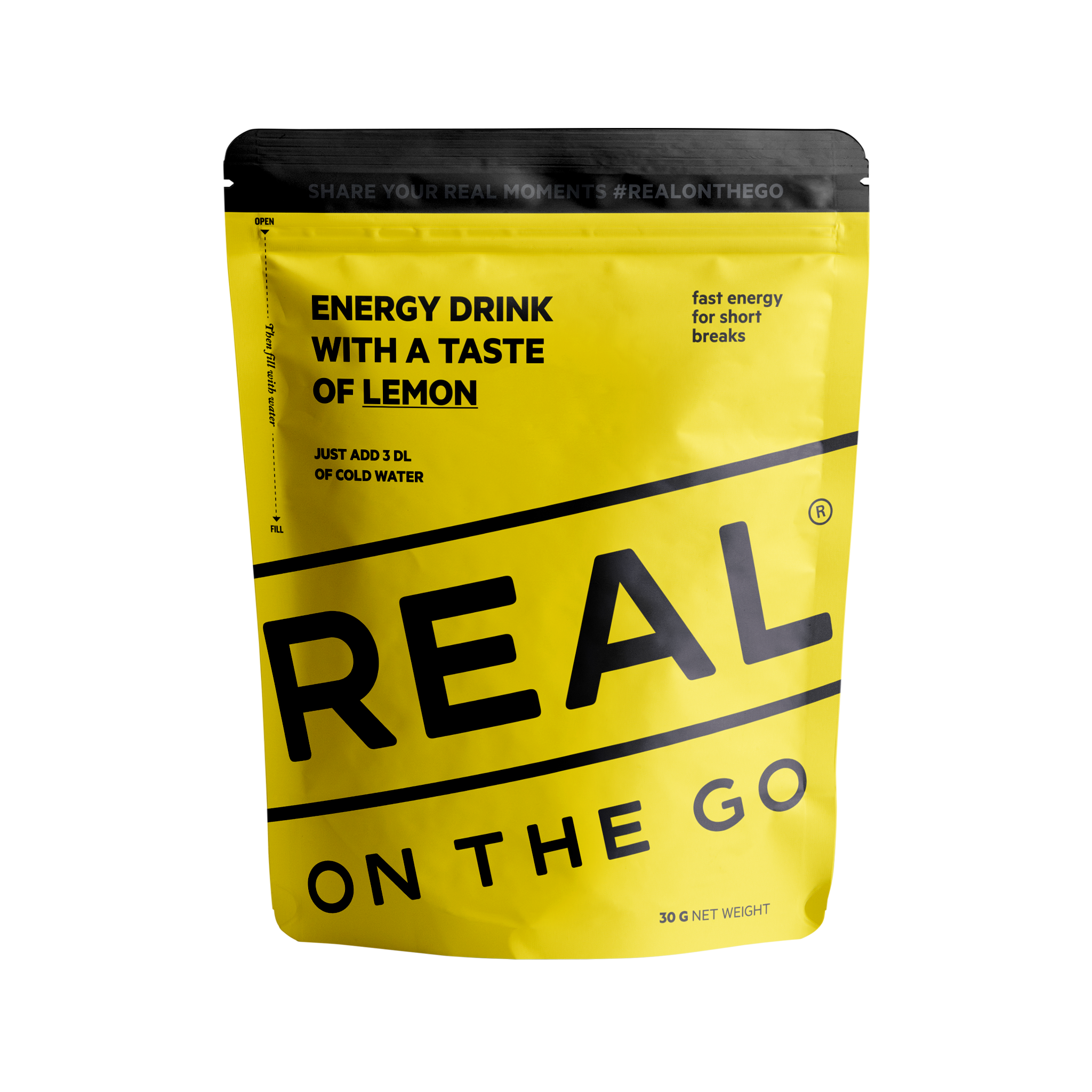 REAL On The GO Energy Drink Lemon [120 kcal]