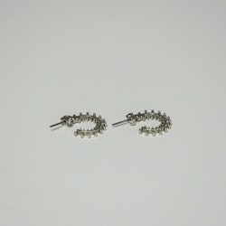 Luna earrings, silver