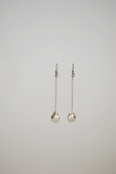 Lucienne earrings, silver