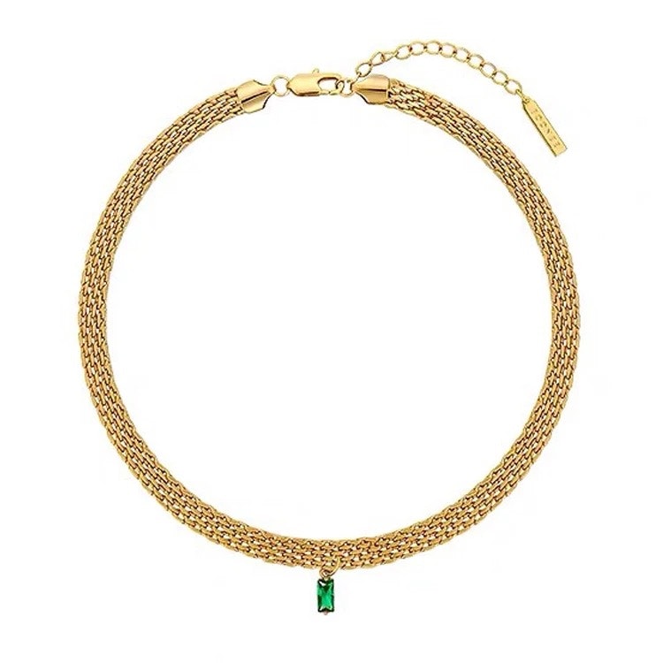 Green Chain Necklace