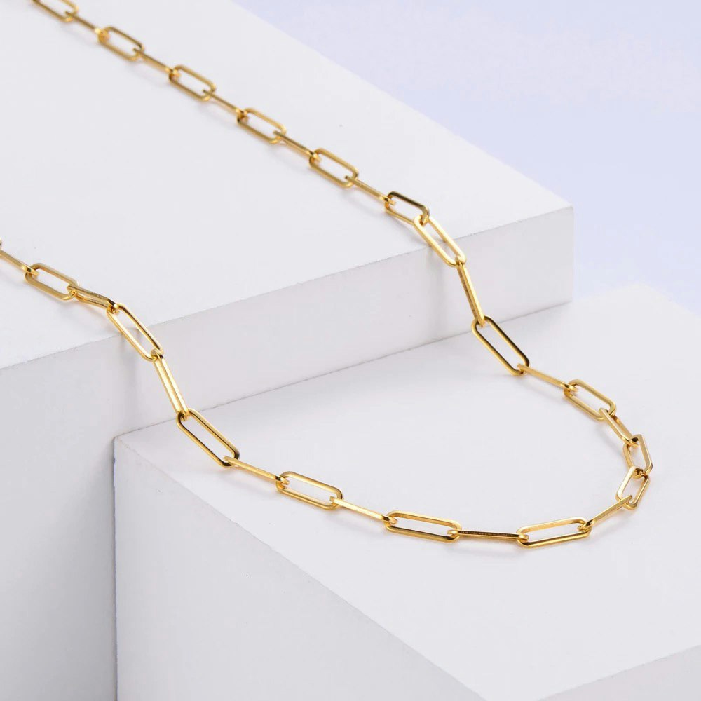 Gold Thin Chain Necklace