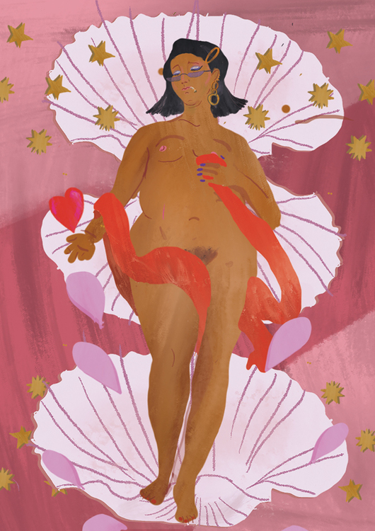 Venus, romerska mytologins kärleksgudinna – Print