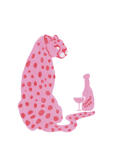 Pink Leo - Peppkort av Jessica Jämting