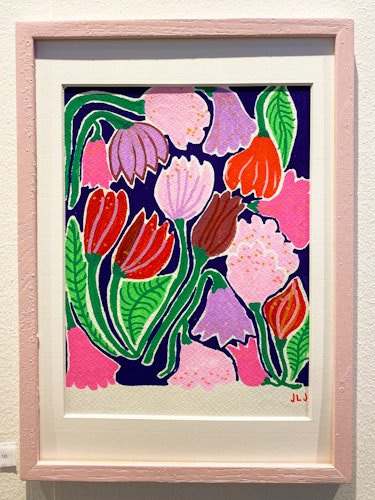 Flowers in Bloom nr 10 - Originalmålning av Jessica Jämting
