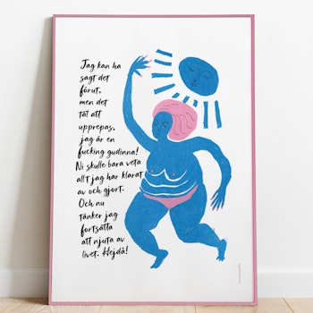 Fucking gudinna - Print av Jessica Jämting