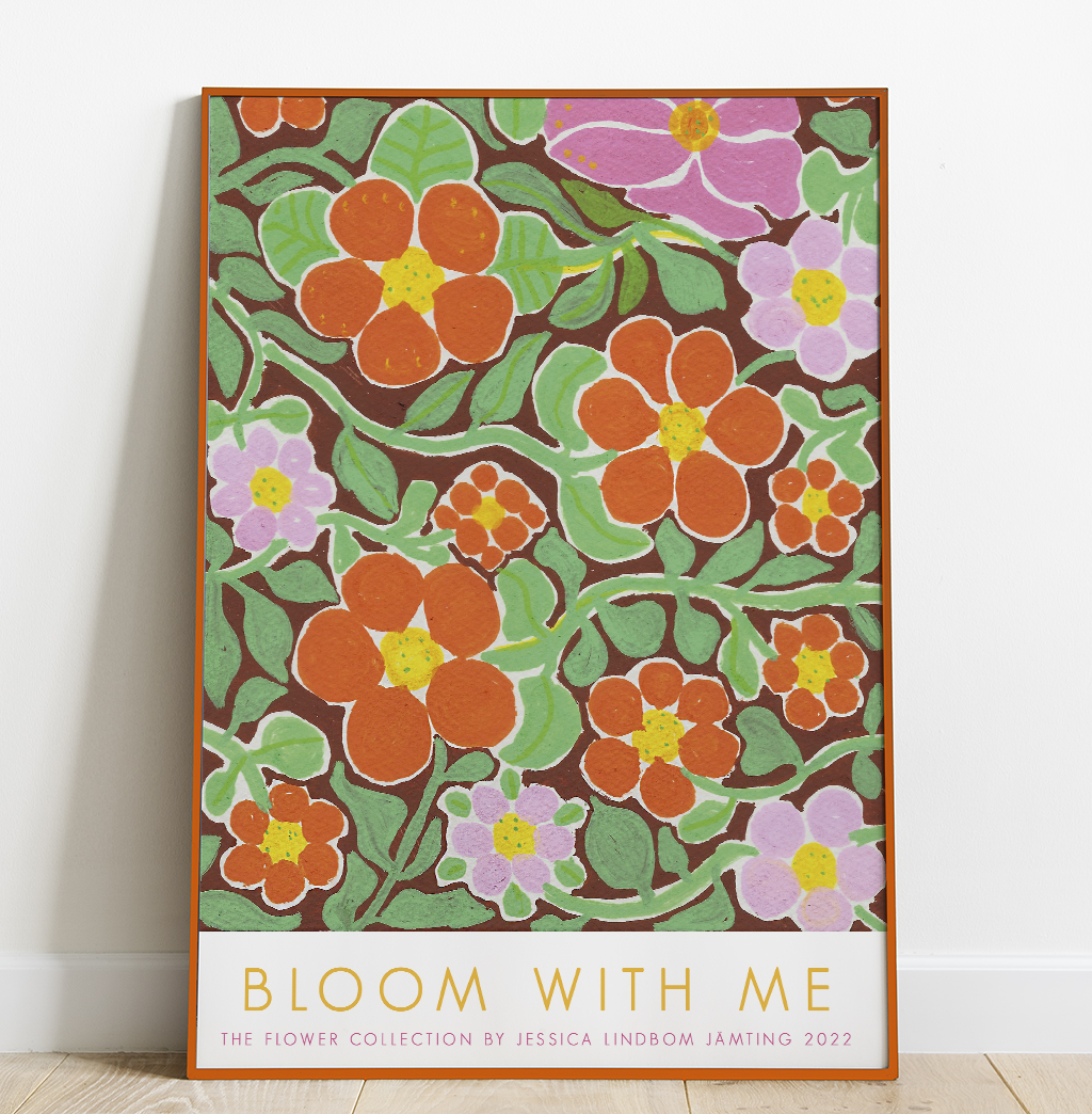 Bloom with me - Poster av Jessica Jämting