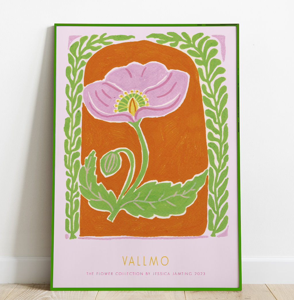 Vallmo - Poster av Jessica Jämting