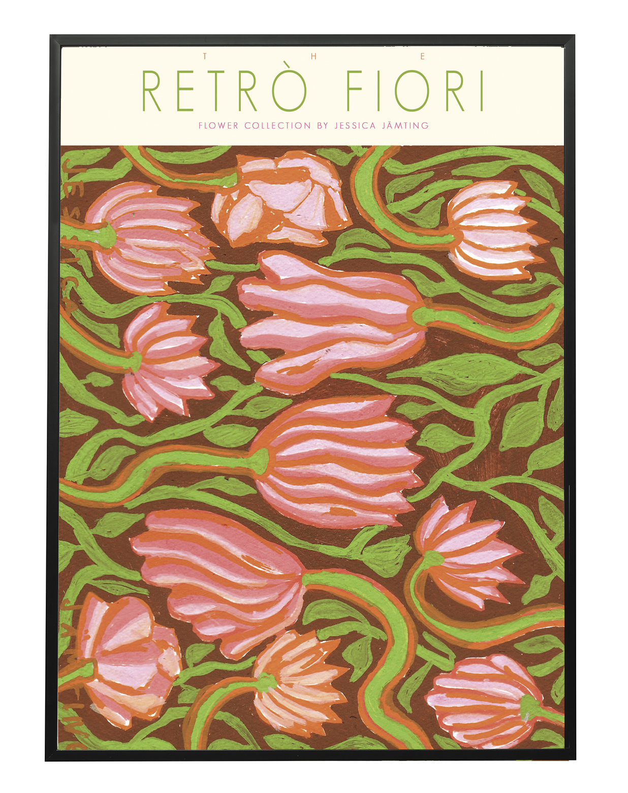 Retro Fiori - Poster av Jessica Jämting