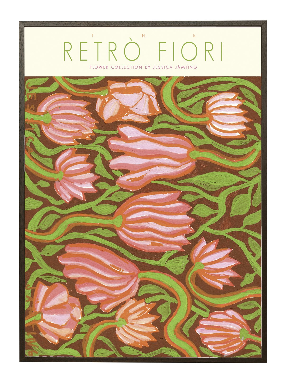 Retro Fiori - Poster av Jessica Jämting