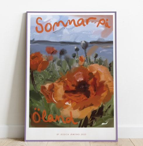 Sommar på Öland –  Poster av Jessica Jämting