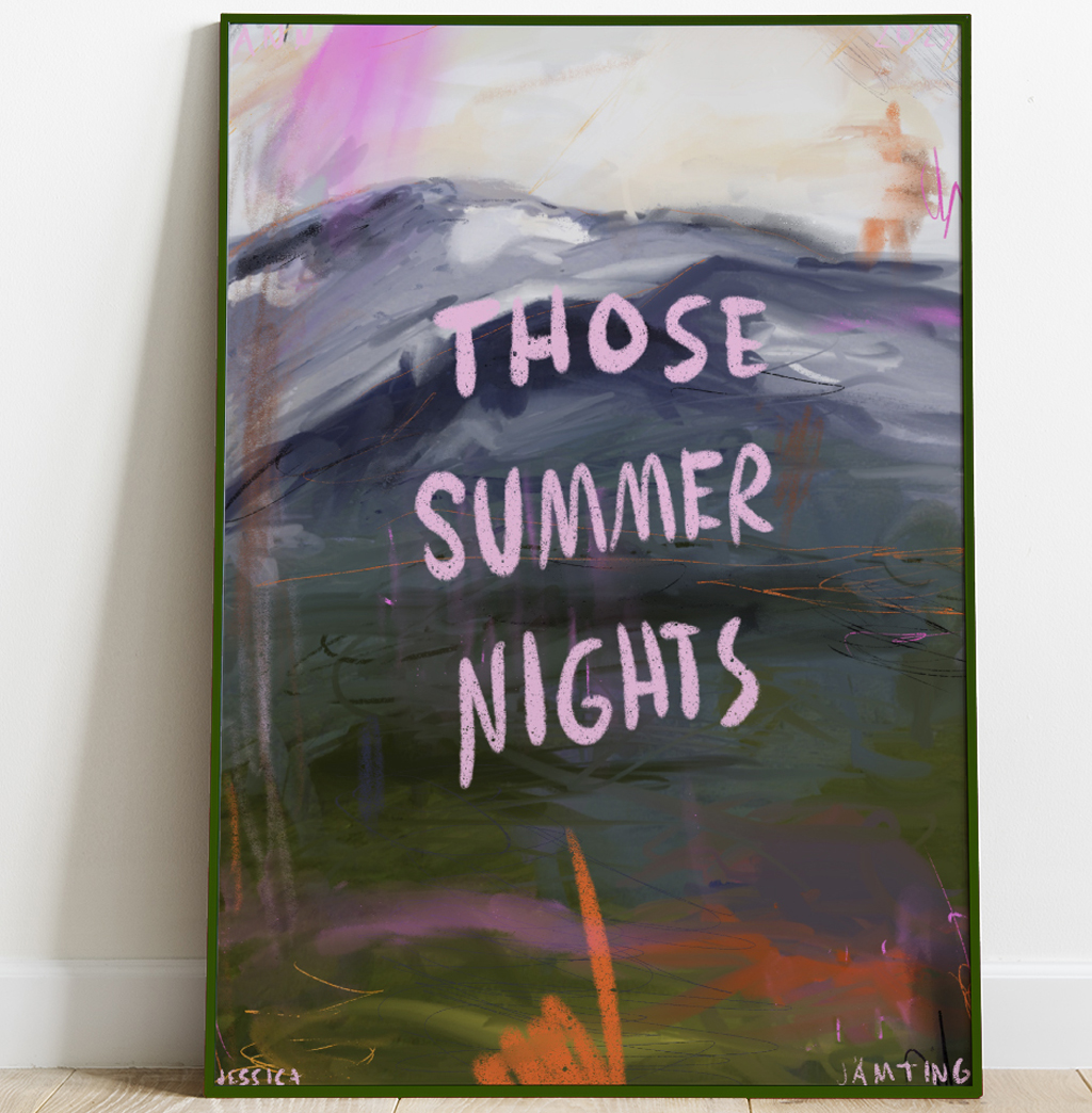 Those summer nights –  Poster av Jessica Jämting