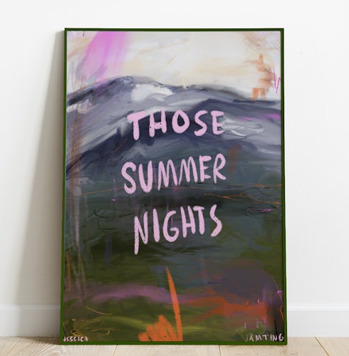 Those summer nights –  Poster av Jessica Jämting