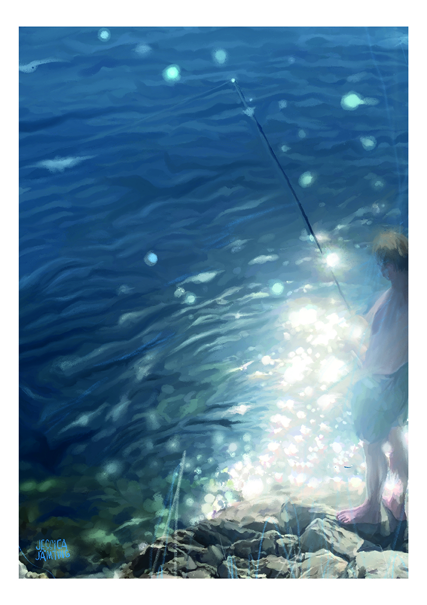 Poster "Fiska" av Jessica Jämting