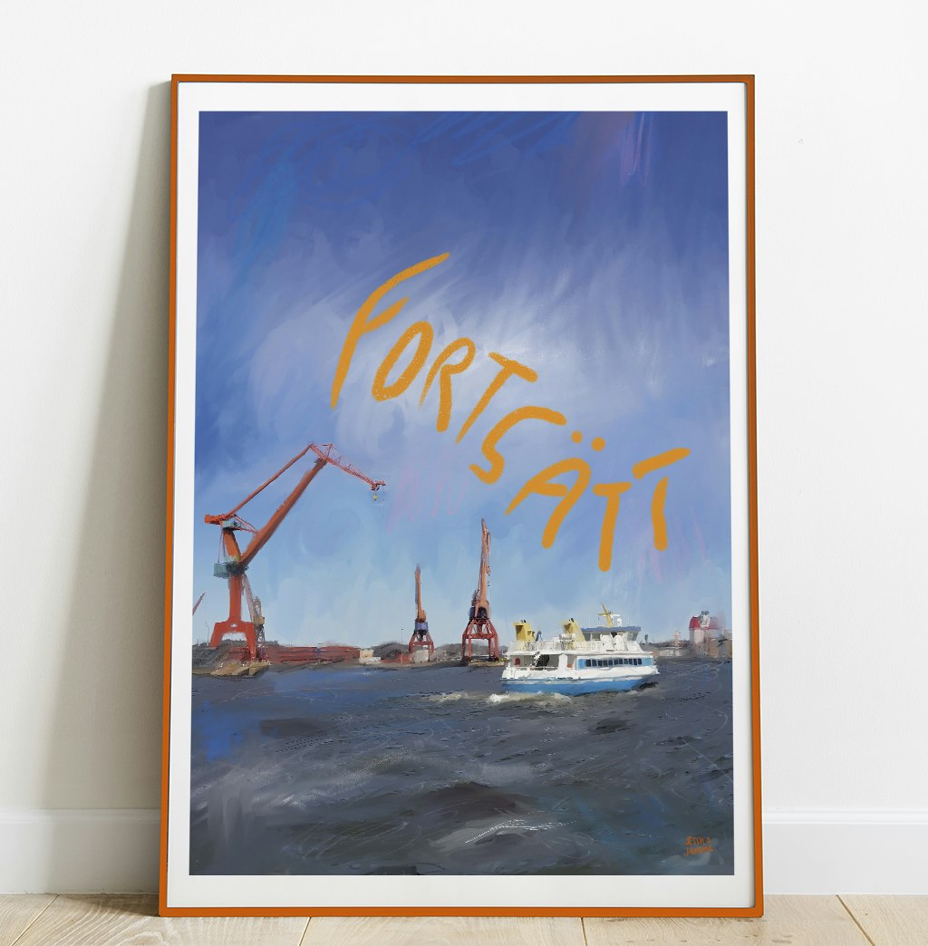 Fortsätt –  Poster av Jessica Jämting