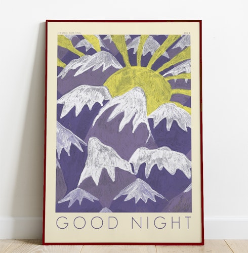 Good Night – Deep Purple –  Poster av Jessica Jämting