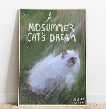 A Midsummer Cat's Dream  –  Poster by Jessica Jämting