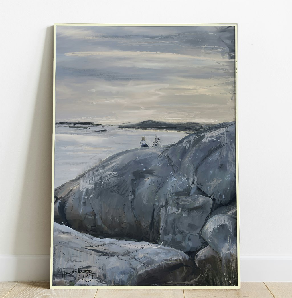 Kvällsdopp  –  Poster by Jessica Jämting