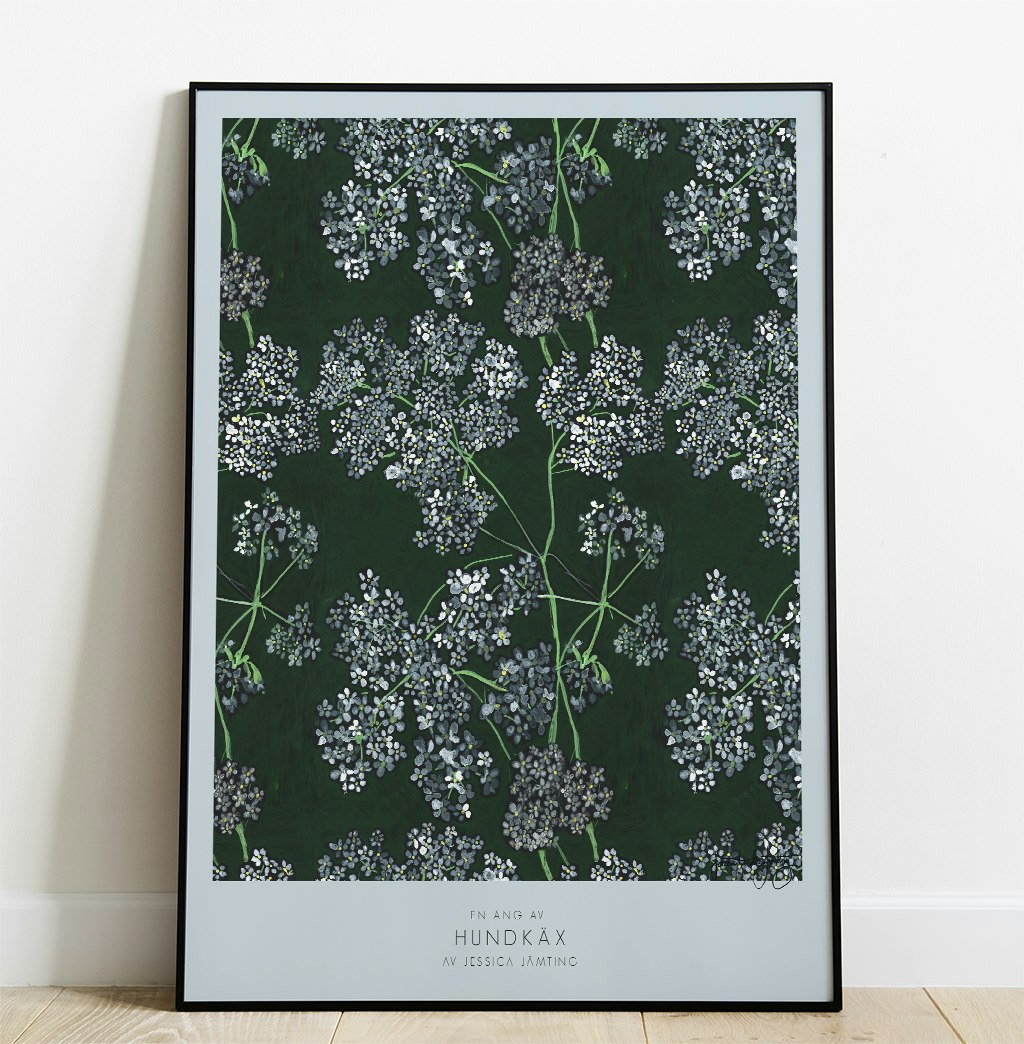 En äng av Hundkäx –  Poster by Jessica Jämting