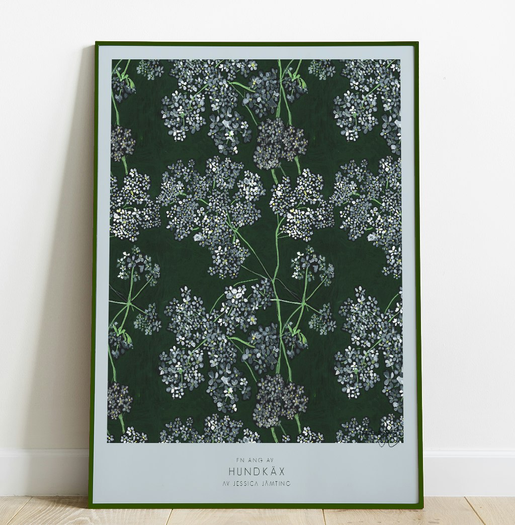 En äng av Hundkäx –  Poster by Jessica Jämting