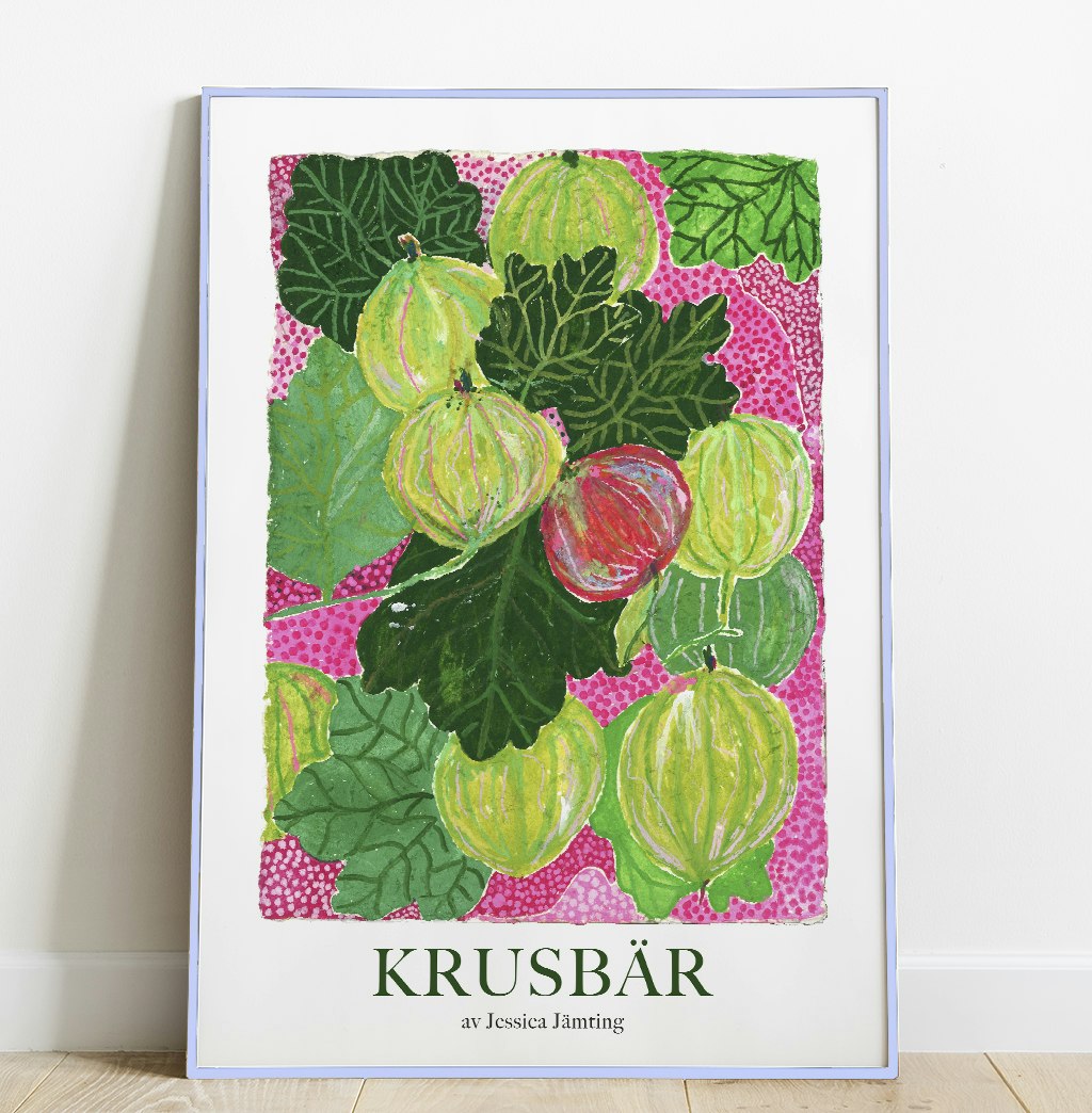 Krusbär  –  Poster by Jessica Jämting