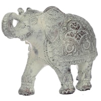 Borstad Vit Thai Elefant