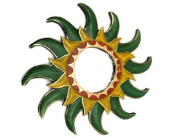 Spegel Grön Sol 40 cm