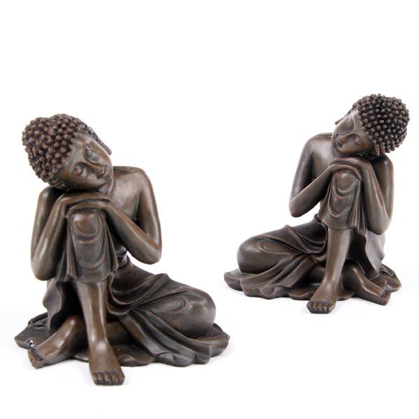 Thai Buddha "Huvud mot knä"