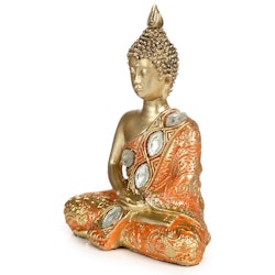 Guld och Orange Thai Buddha - Meditation