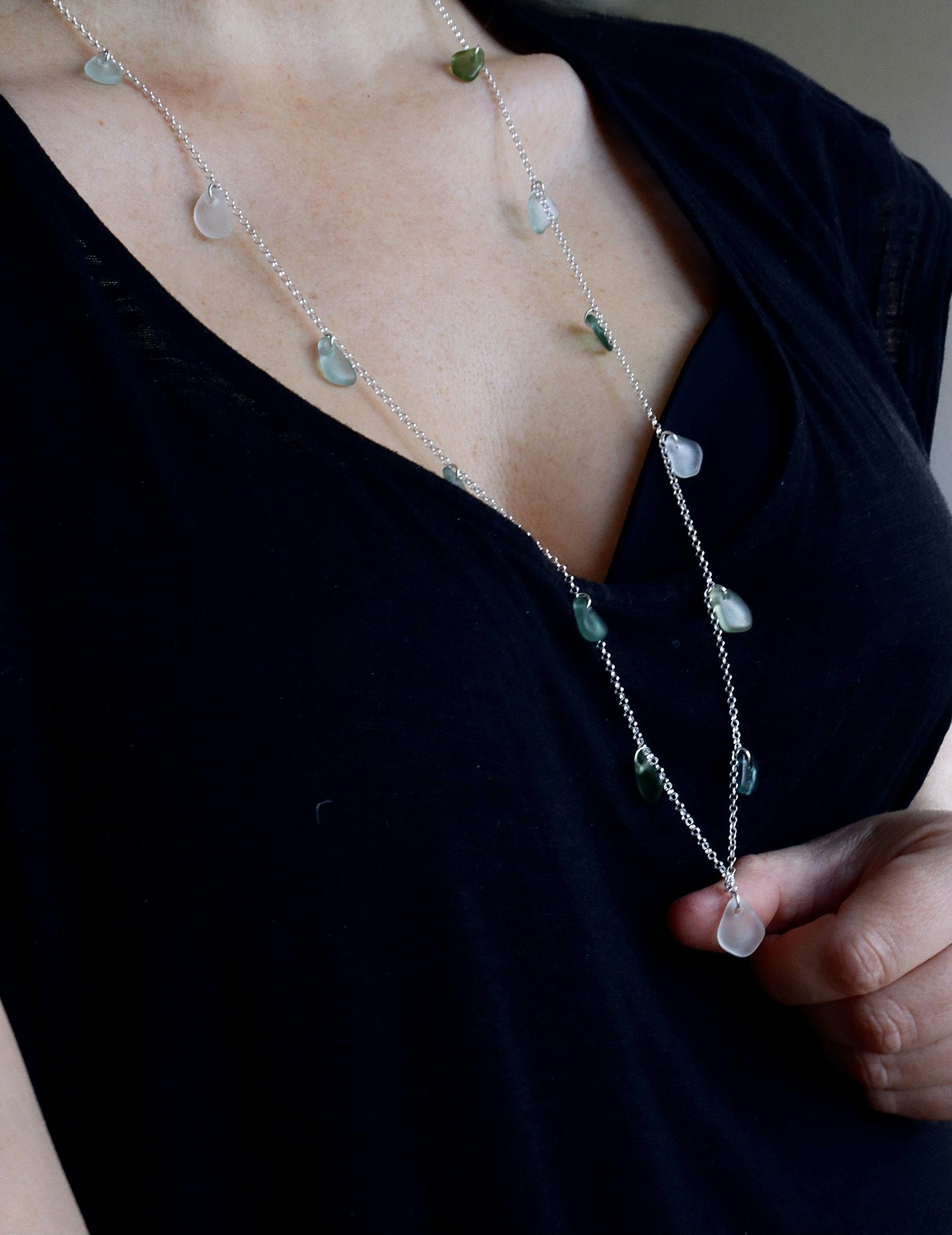 Long Treasure Hunter´s Sea Glitter halsband