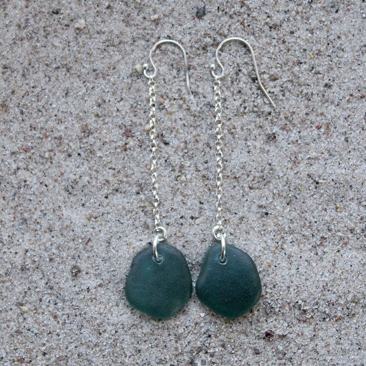Teal örhängen