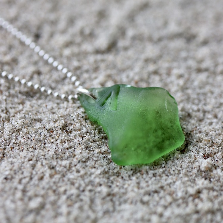 Green V halsband