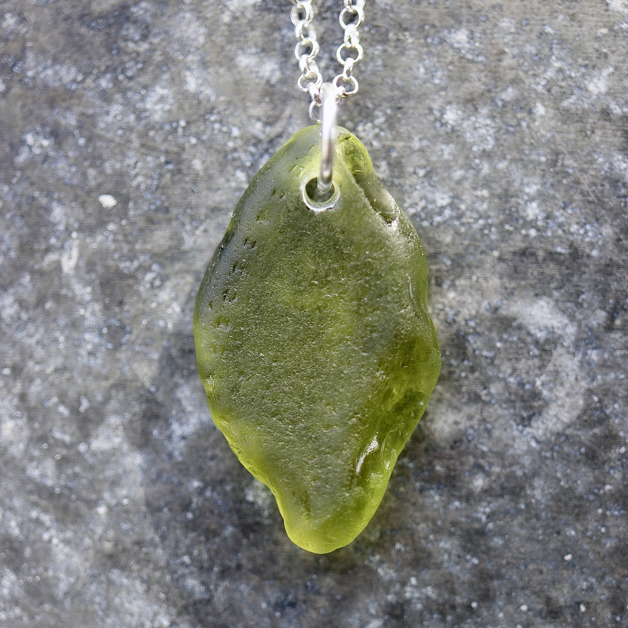 Glass Leaf halsband