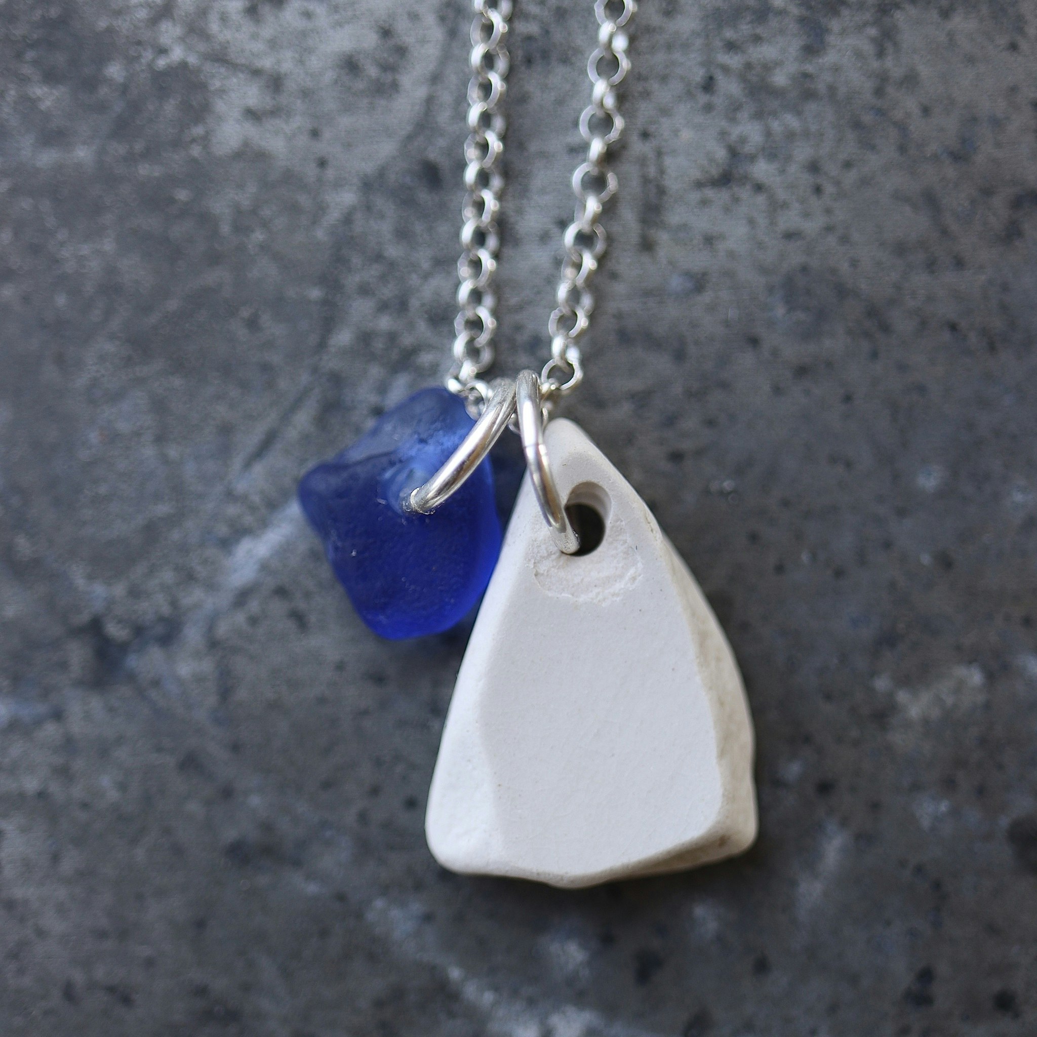 Perfect Match Bluelined halsband