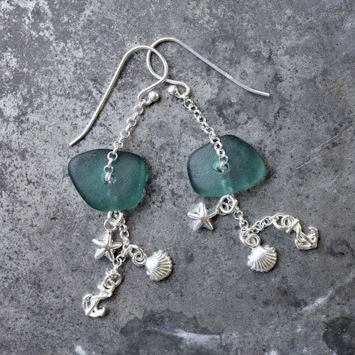 Turquoise Medusas örhängen