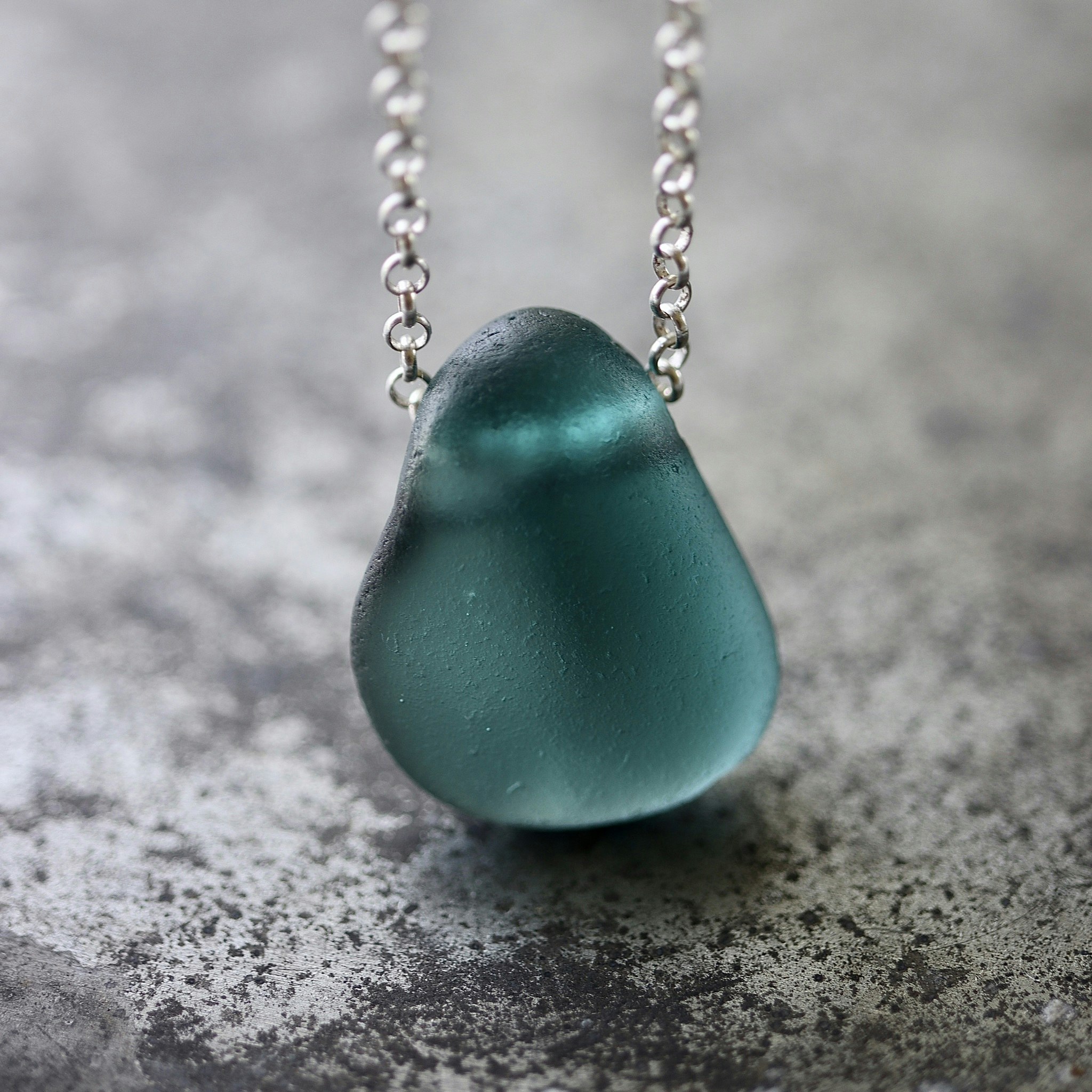 Silver Trough Turquoise halsband