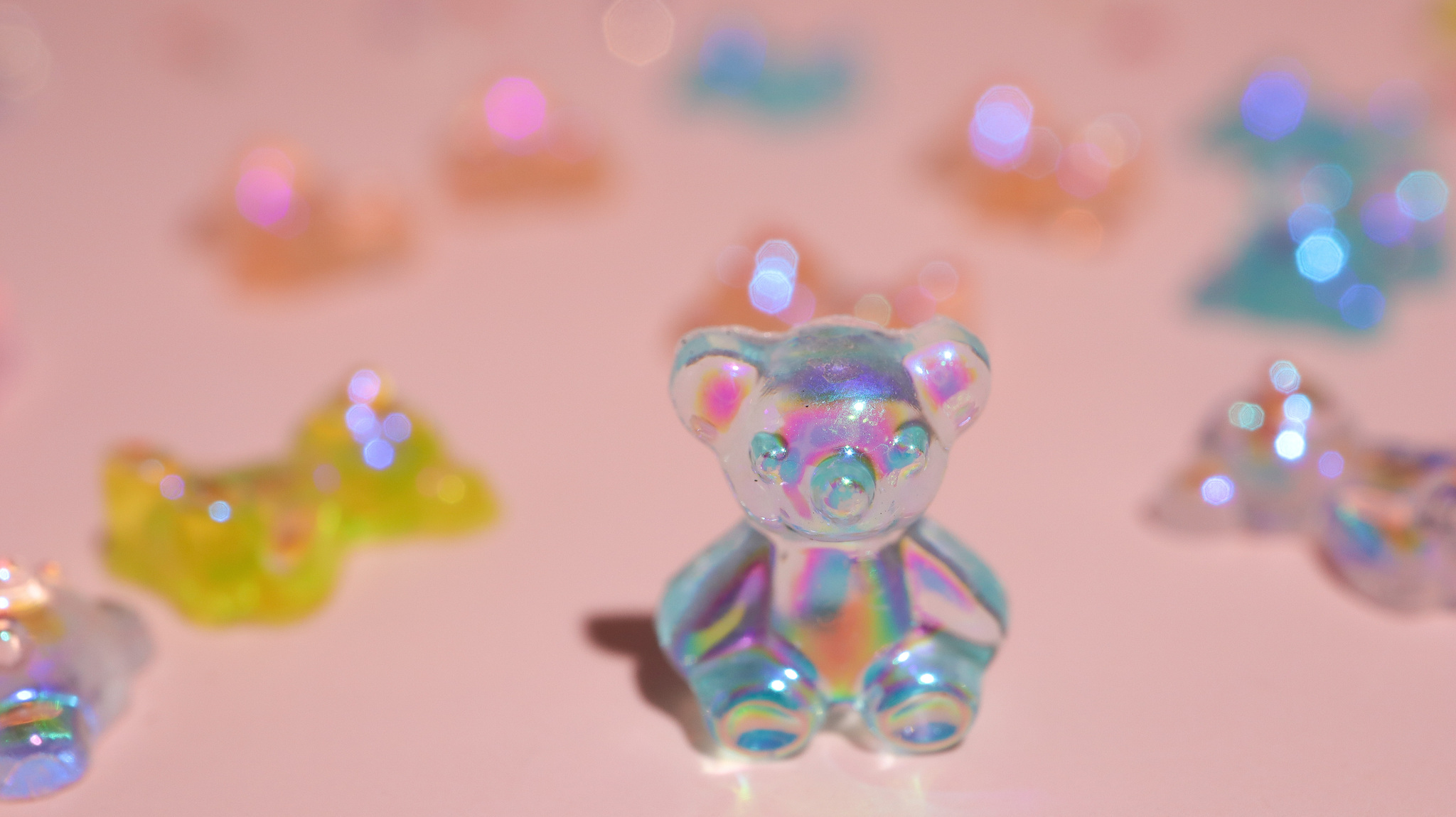 Björnar + kristaller