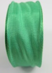 Sidenband med ståltrådskant grön