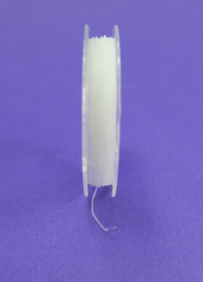 Elastisk nylontråd på rulle 0,5mm - 10m