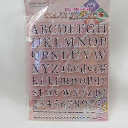 Clear Stamper bokstäver
