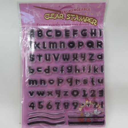 Clear Stamper bokstäver