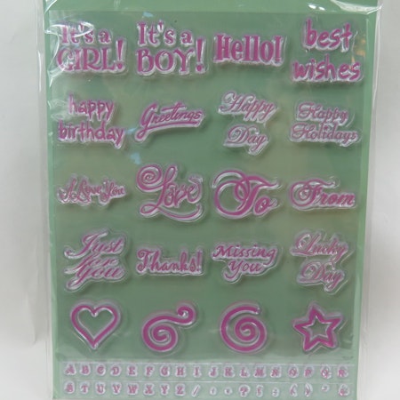 Clear Stamper Grattis