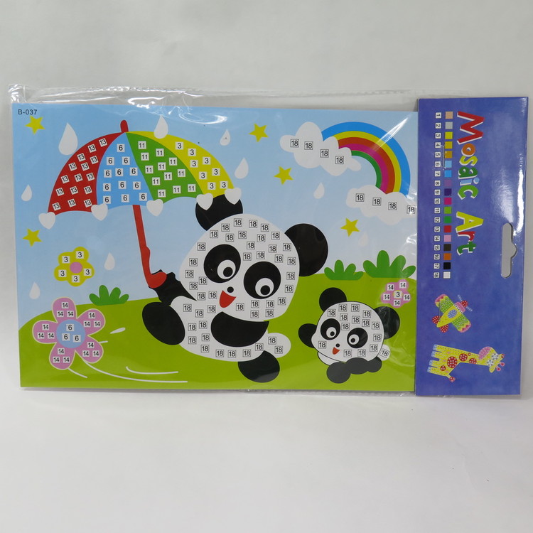 Barn Mosaic art Panda